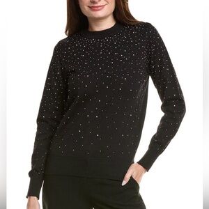 Nwot. Nanette Lepore silver studded sweater